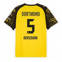 Stroje piłkarskie Borussia Dortmund Ramy Bensebaini #5 Koszulka Podstawowej 2025-26 Krótki Rękaw